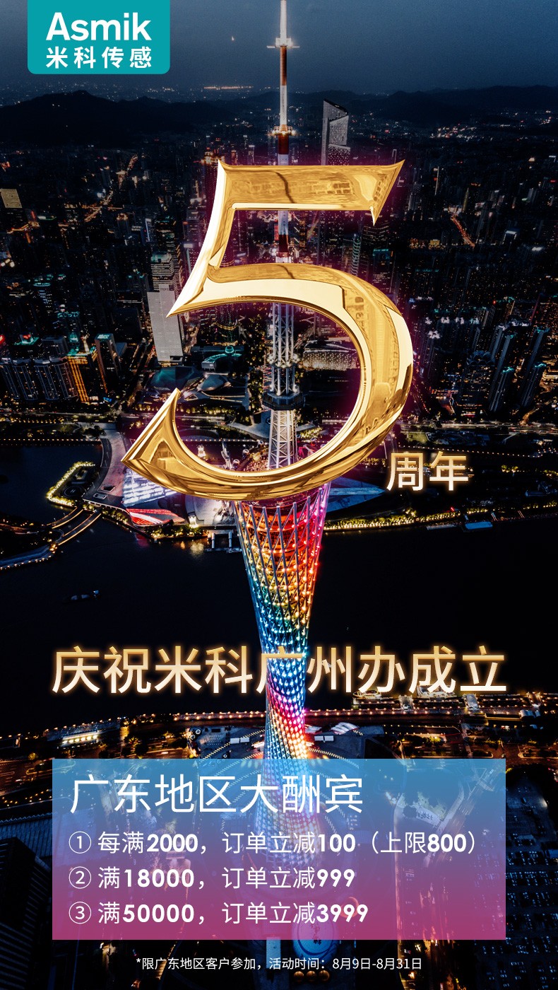 慶祝廣州辦事處成立5周年，全場滿減，感恩回饋