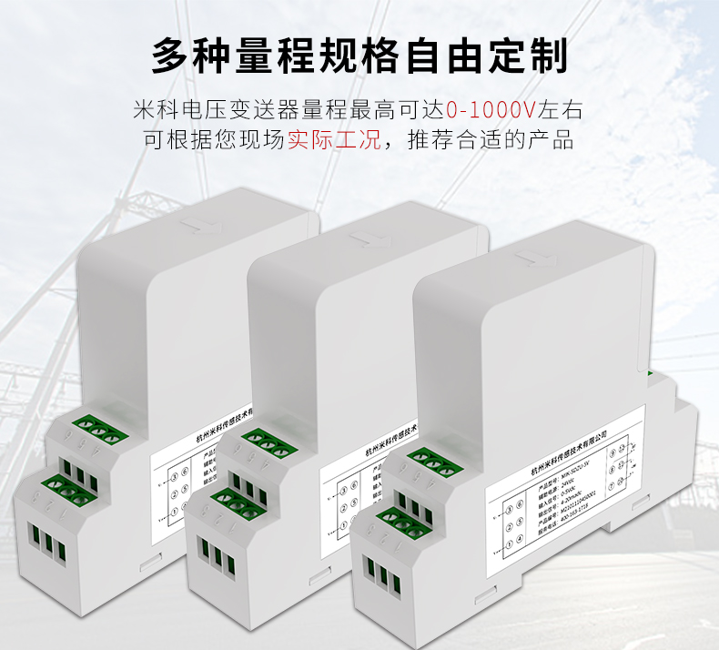 電壓變送器規格可定制
